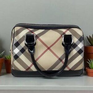 Burberry #NSZXSH Nova Check Bowling Bag